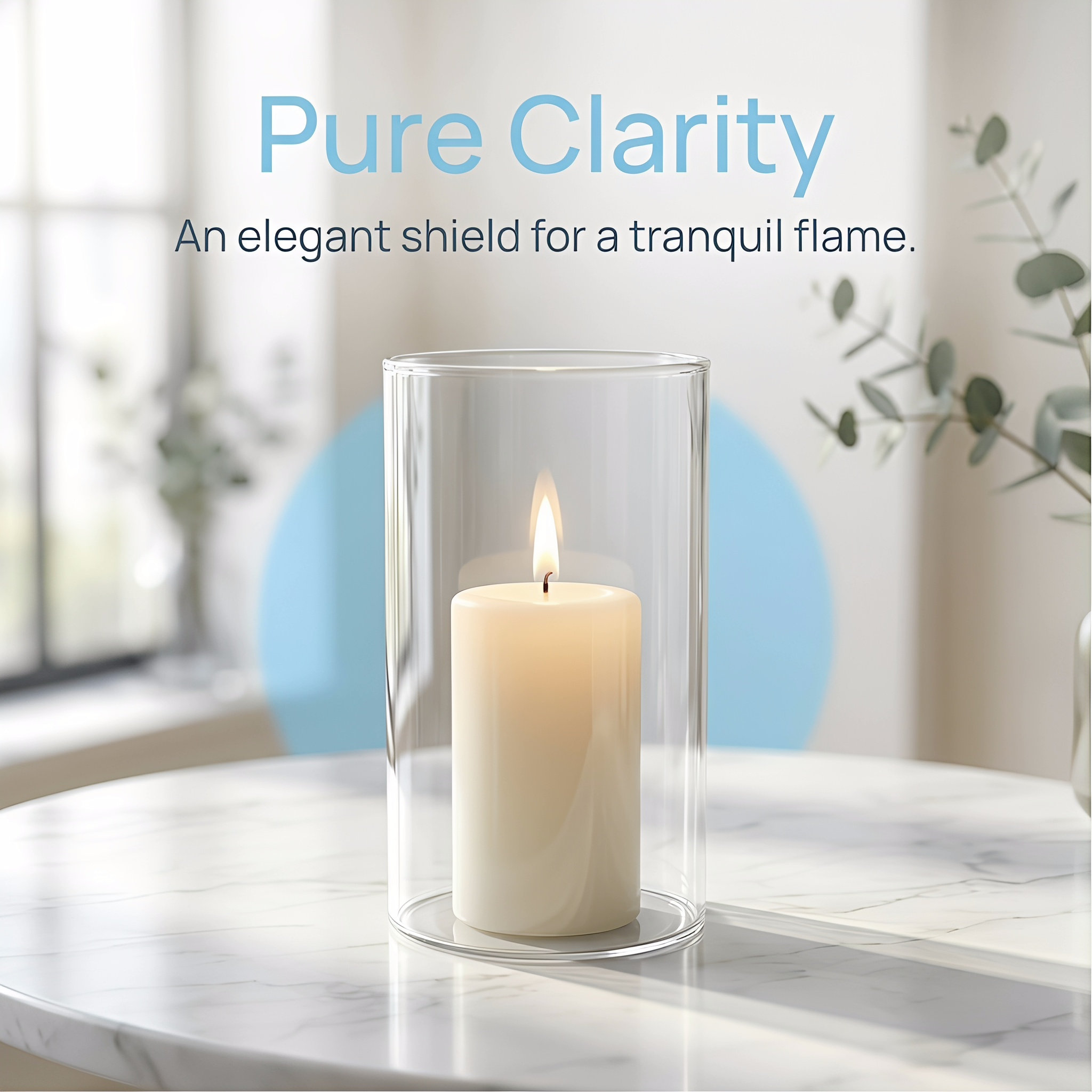 Plastic Dome Clear - Abat-jour en verre transparent, dôme cylindrique