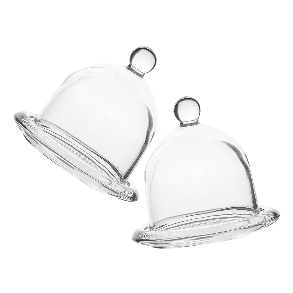 2 pièces, mini présentoir à gâ - Plastic Dome Clear avis et prix