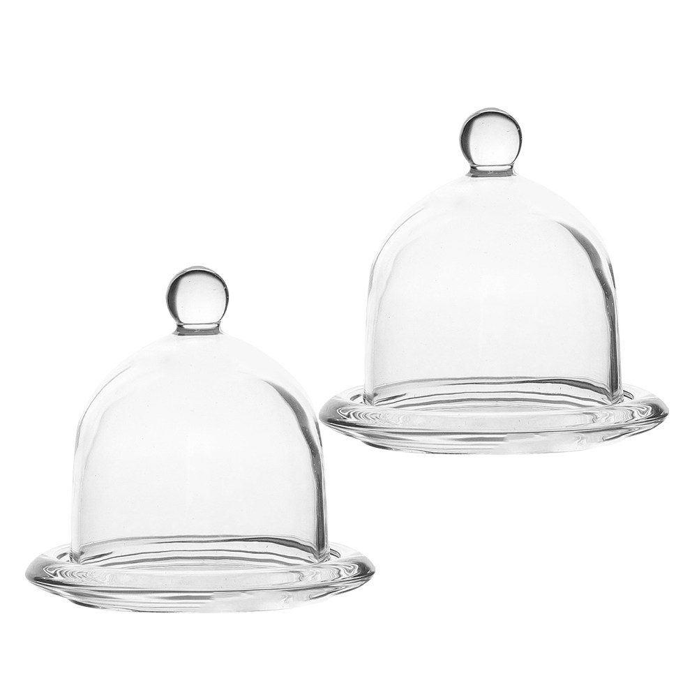 2 pièces, mini présentoir à gâ - Plastic Dome Clear avis et prix